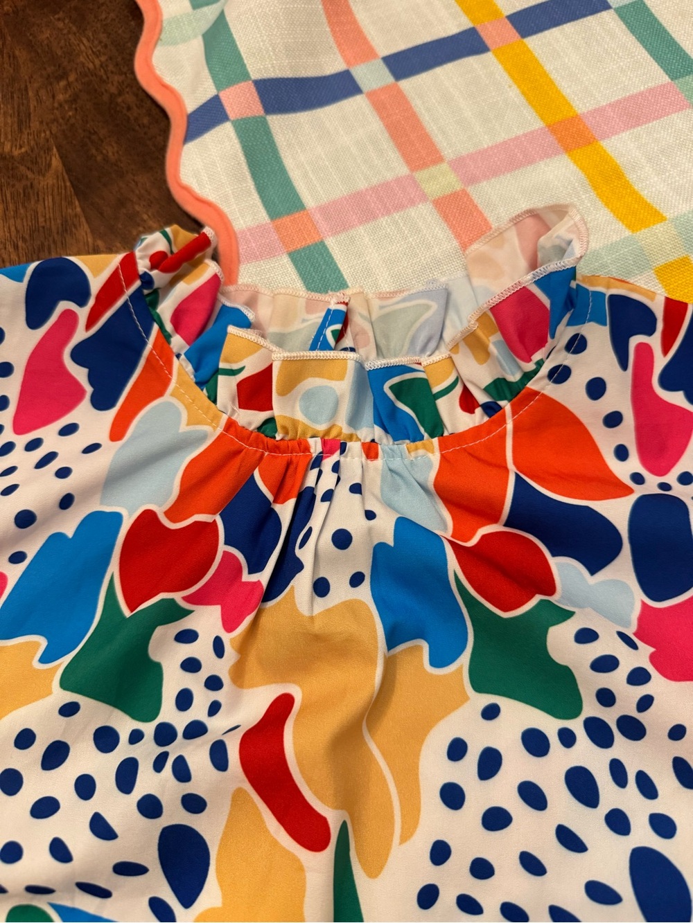 Multicolor Ruffle Sleeve Top - Picture 3 of 3